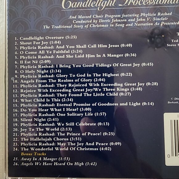 Walt Disney Records Candlelight Processional CD EPCOT Massed Choir Program - Picture 9 of 9